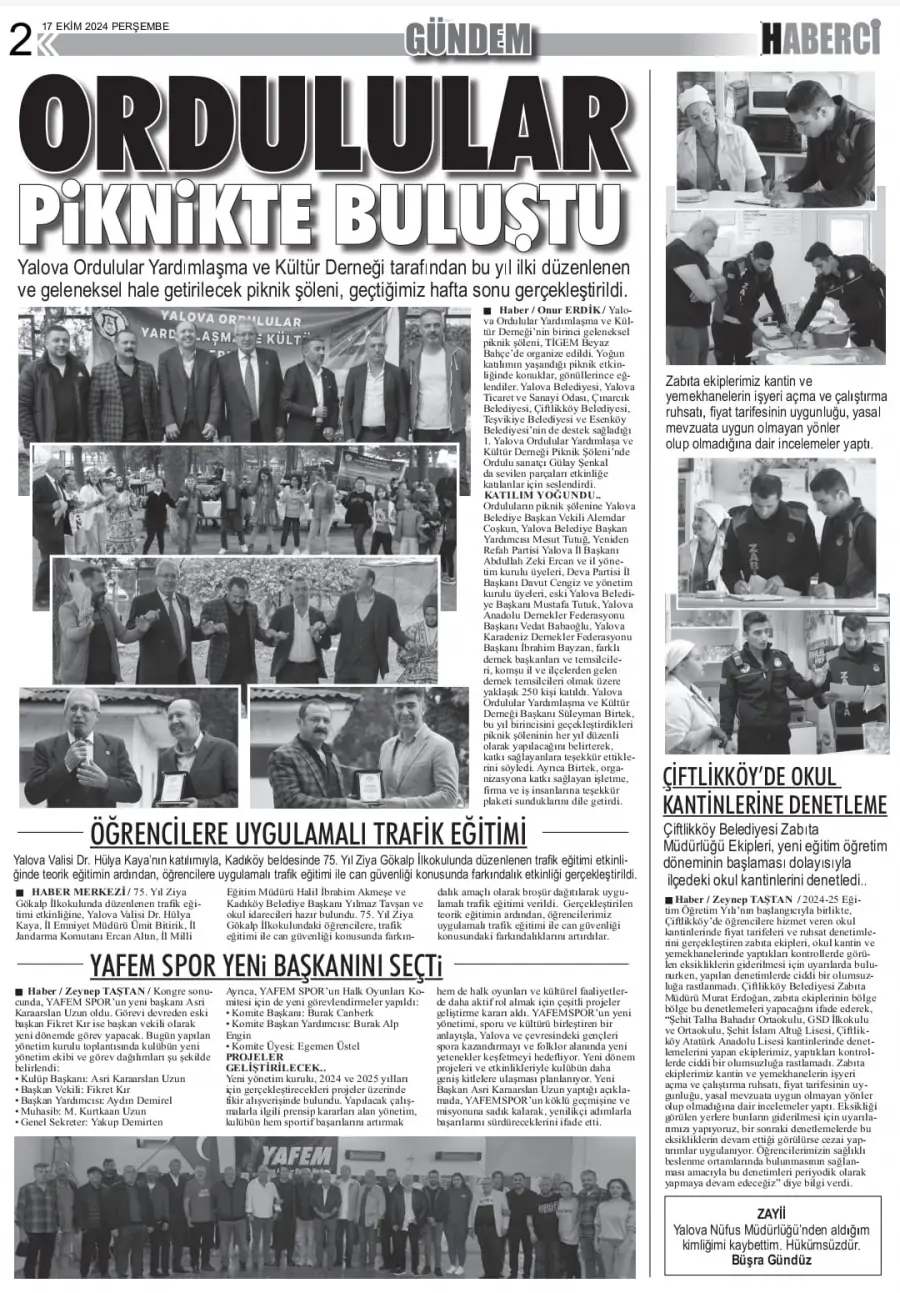 Yalova Haberci Gazetesi